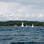 9/18/16 – I left Port Colborne around 10 am and headed to Buffalo. This is the Point Abino light. It was the shortest sail of my trip – only four and a half hours.