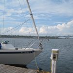 I am in the last slip nearest the Peace Bridge. Going north from here takes you to Tonawanda and the Erie Canal.