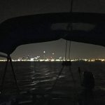 September 19, 2017 - This is my fourth straight year for a September solo sailing trip. I wanted to leave early on Monday but had too many last minute work issues. I got some sleep in the evening and left Cleveland just after midnight on Tuesday. This September has been unseasonably warm and there was very little wind. I motored through a mostly starless night.