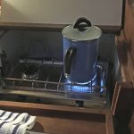 The lake was nice and calm so I made some coffee while underway.