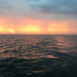 Right around sunrise, I went through a small shower. You can see the shower I passed through - along with a couple others.