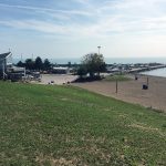 Colchester is a nice town in Southern Ontario. This is the marina. Mine is the only mast you can see in this picture.