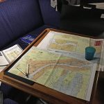 I spent some time planning my ascent on the Detroit River with a couple glasses of Bourbon.