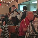 They have live music in the Polish Village Cafe. They played Stardust for us. He got a big tip.