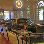 The Ford Museum also has all the retired Presidential limousines. This is the one that Reagan was entering when he was shot. The next one in the row is the Kennedy limousine. They have all of them back to Theodore Roosevelt's horse-drawn Brougham.