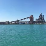 U.S. Steel factory. This was one of many factories, terminals, and warehouses along the river.