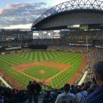 Safeco Park was very nice and the Mariners rallied in the 8th to win 7-6.