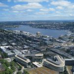 The Space Needle is nearing completion of a major renovation. Part of the upgrades are replacing all the railings and grates with glass panels. It made for an amazing view. This is Lake Union. Float planes, house boats, and the craziest weekend boat traffic I’ve ever seen.