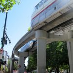 The monorail was built for World’s Fair in 1962. It has two stops. It’s not that practical but we rode it for the fun of it.