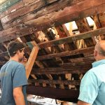 He’ll be replacing almost everything on the boat. When I asked him if that still makes it the same boat, he told me that he’s just catching up on the maintenance that has been neglected for decades.