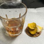 Oh, this is silly. I bought some chunky liverwurst and Steve bought some amazing pickles and some stinky Raclette cheese. We had a snack of that with some Weller Bourbon. It was a taste sensation and one of the most delicious things I had on the trip.