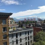 The view of the port from our roof