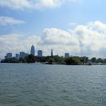 Right after departure – a look back towards Whiskey Island Marina and Downtown Cleveland.