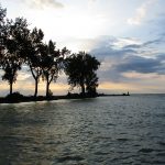 Pre-dawn looking back out the Toledo Beach channel. This is about as far west as my boat can get in Lake Erie without being in Toledo.<br><br><i>Lawrence and I generally just nosed around before the start of the 2015 LESC and were immediately welcomed by that year’s participants. They invited us to the captain’s meeting Friday night and introduced us to the group. </i>