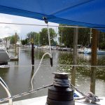 On Thursday, I mostly rested. A long recuperative nap after sailing all night and I cooked dinner on board and listened to the Tribe knock the stuffing out of the Yankees while a couple pleasant showers rolled through.