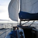 By morning, the conditions had become pretty nice. I was still sailing downwind and my autohelm really didn’t like it. I had a complete spare autohelm head unit on board. The old one was managing to know the direction - it just couldn’t maintain it without my help. I adjusted the clutches several times and it would improve it for a little while. But, ultimately, I had to stay at the helm.