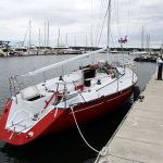 Russ from Shock & All was still here. His well-used mast had failed and he was making arrangements to get his boat back to Sandusky.
