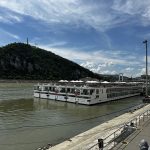 The Viking Longships are all virtually identical. Here, three are docked side by side. Ours is the Vili in the middle. When you board, the entrances line up and you walk straight through to your ship. Ingenious.